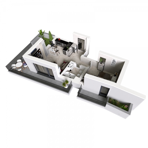 Apartament 2 camere, Mamaia, Aqua Magic